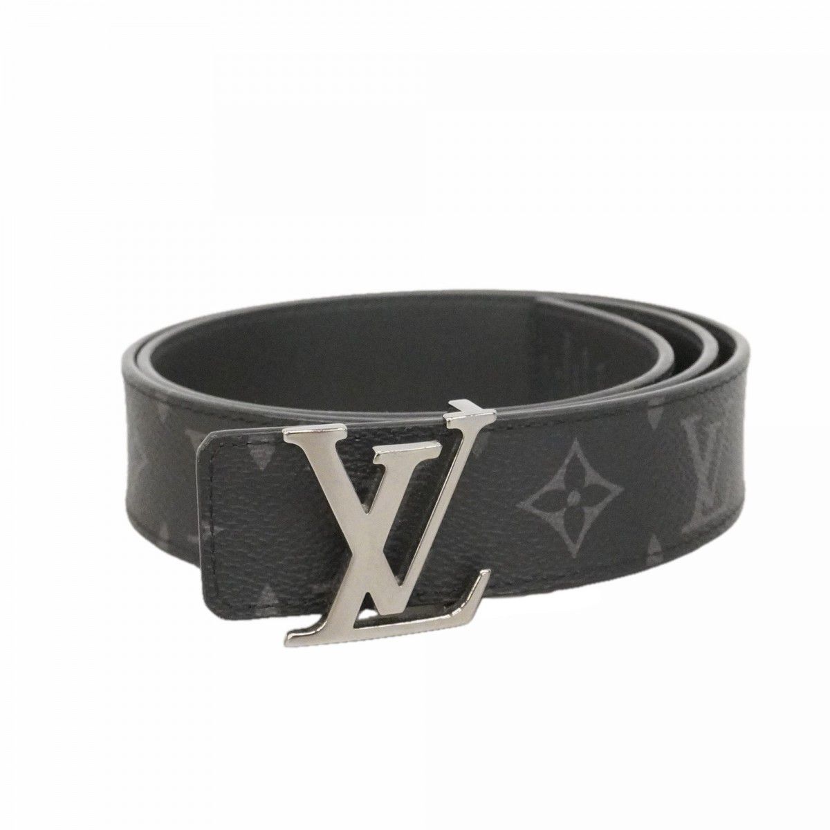 Louis Vuitton Belt Monogram Eclipse Ceinture LV Initial Black