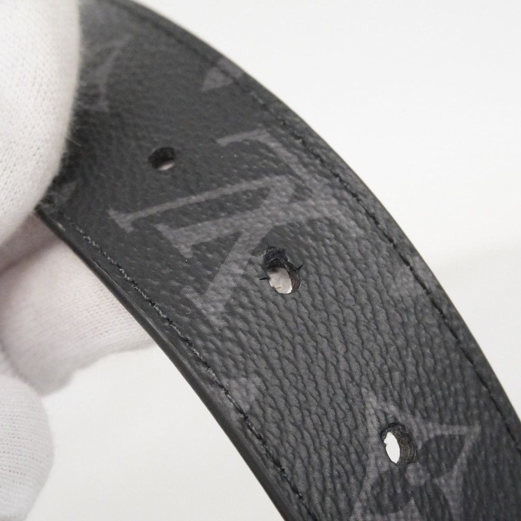 Louis Vuitton Belt Monogram Eclipse Ceinture LV Initial Black — view 4