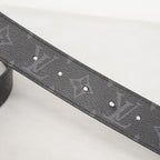 Louis Vuitton Belt Monogram Eclipse Ceinture LV Initial Black — view 8