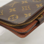 Louis Vuitton Wallet Monogram Compact Zip Brown — view 8