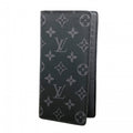 Louis Vuitton Wallet Monogram Eclipse Portefeuille Brazza Black