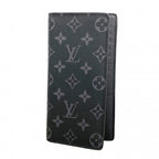 Louis Vuitton Wallet Monogram Eclipse Portefeuille Brazza Black