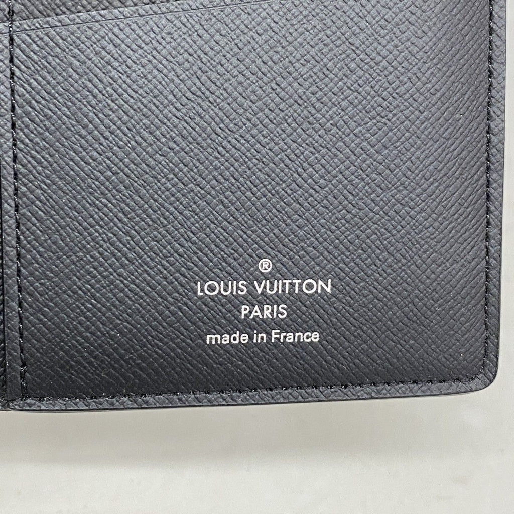 Louis Vuitton Wallet Monogram Eclipse Portefeuille Brazza Black — view 4