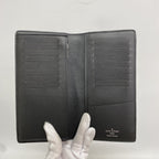 Louis Vuitton Wallet Monogram Eclipse Portefeuille Brazza Black — view 3