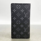 Louis Vuitton Wallet Monogram Eclipse Portefeuille Brazza Black — view 7