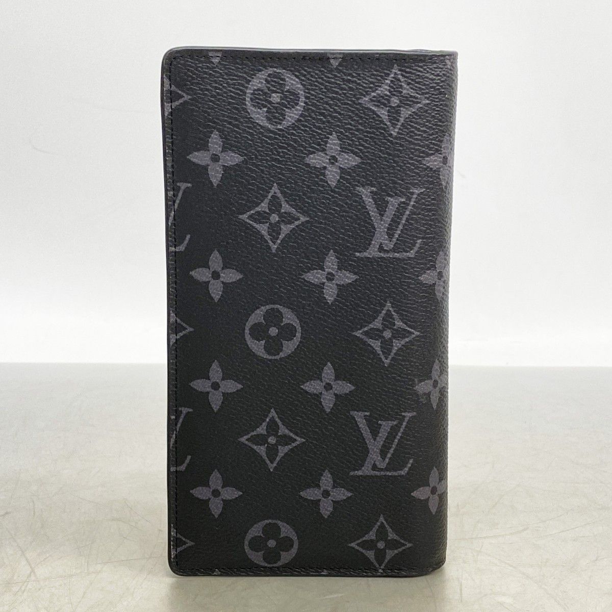 Louis Vuitton Wallet Monogram Eclipse Portefeuille Brazza Black — view 7
