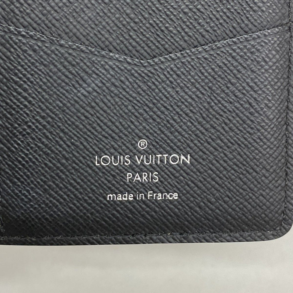 Louis Vuitton Card Case Monogram Eclipse Organizer de Poche Black — view 4