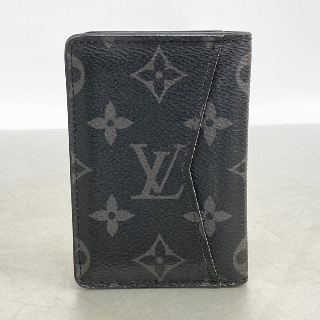 Louis Vuitton Card Case Monogram Eclipse Organizer de Poche Black — view 8