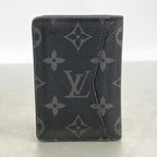 Louis Vuitton Card Case Monogram Eclipse Organizer de Poche Black — view 8
