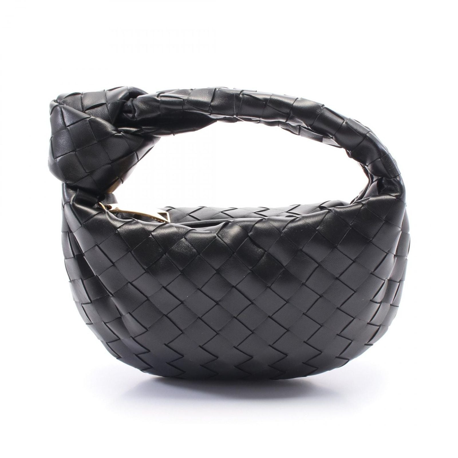 Bottega Veneta Mini Jodie Black Leather Shoulder
