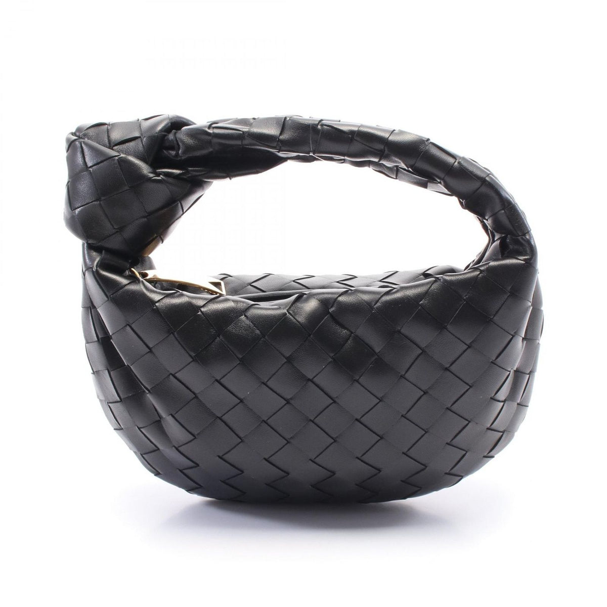 Bottega Veneta Mini Jodie Black Leather Shoulder