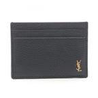 Saint Laurent Paris Card Case Tiny Cassandra Black Leather Holder
