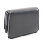 Fendi Trifold Wallet Way Black Chocolate Brown Leather Way Small — view 2