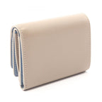 Fendi Trifold Wallet Way Dove Gray Light Blue Leather Way Small — view 2