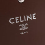 Celine Shoulder Bag Sharp Pouch Takeaway Chocolate Leather Take Away — view 4