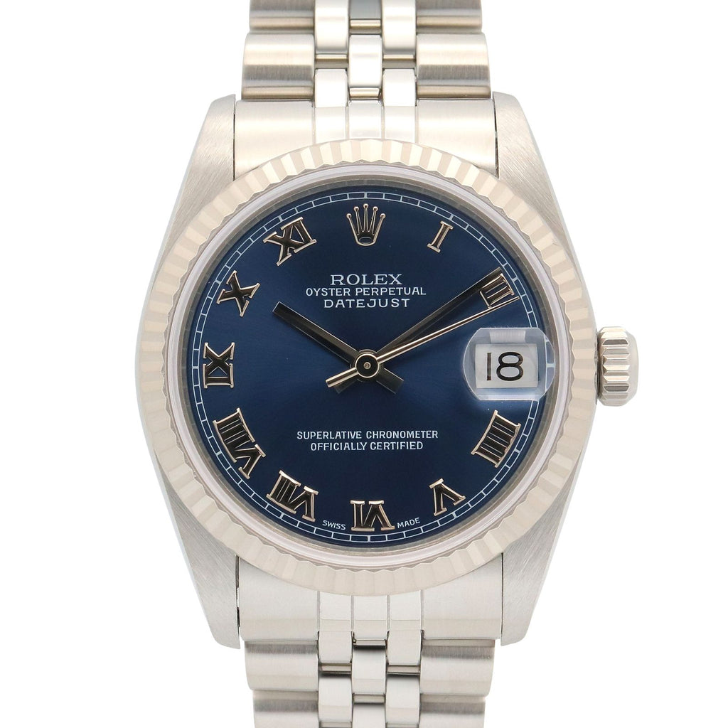 Rolex Datejust T Number BL RO 18k White Gold Stainless Steel Boys