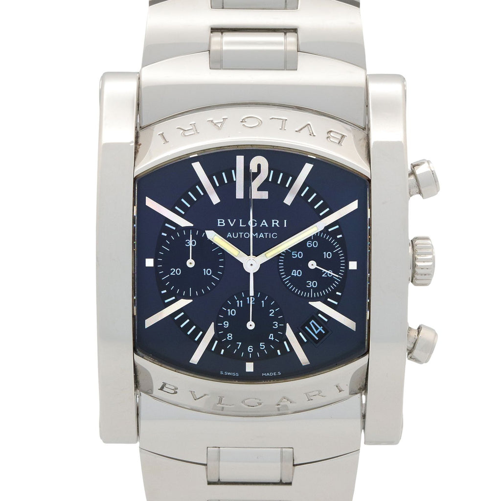 Bvlgari Watch Assioma Chrono Gray Stainless Steel