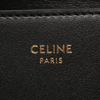 Celine Trifold Wallet Compact Triomphe Black Leather — view 5