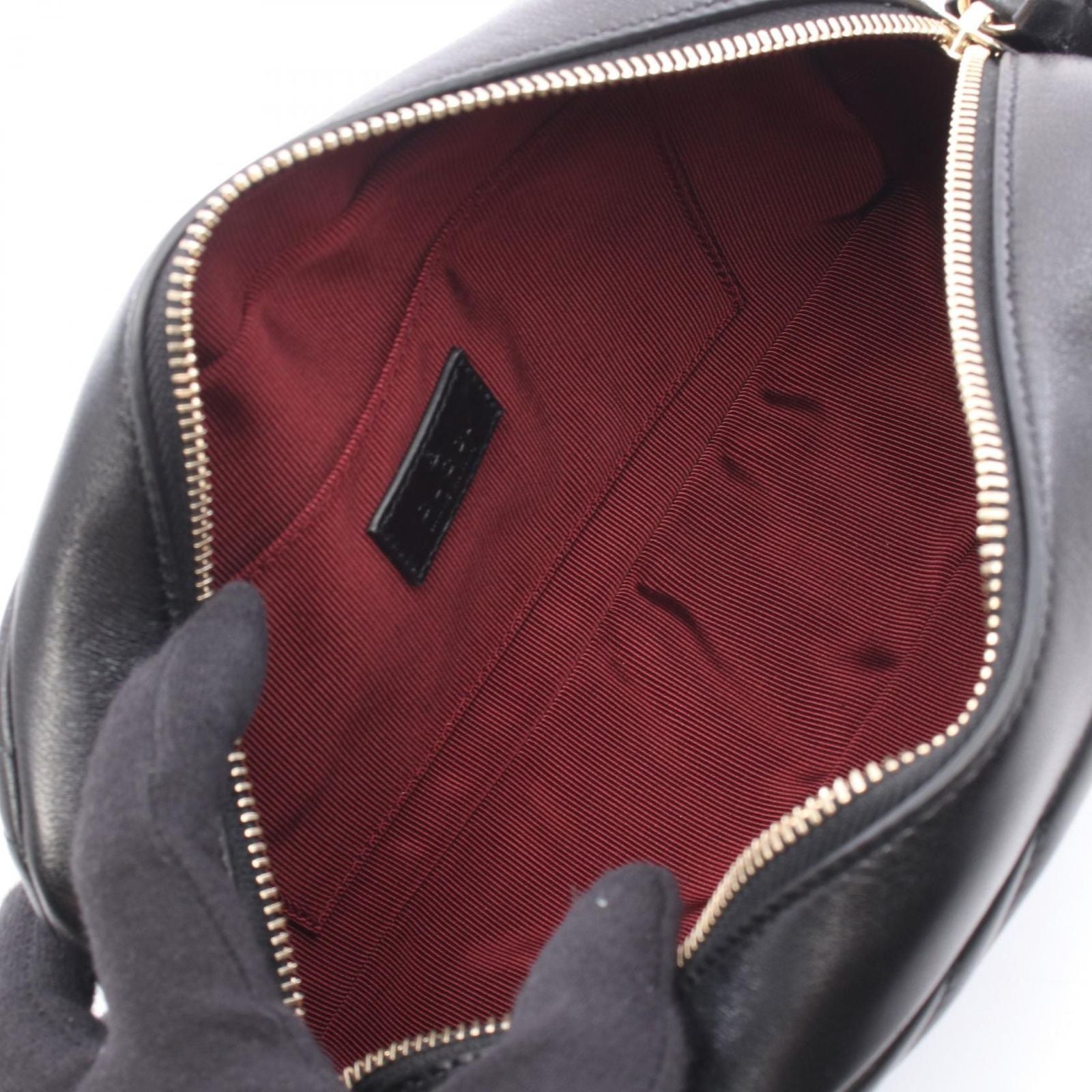 Gucci Shoulder Bag GG Marmont Small Black Leather — view 3