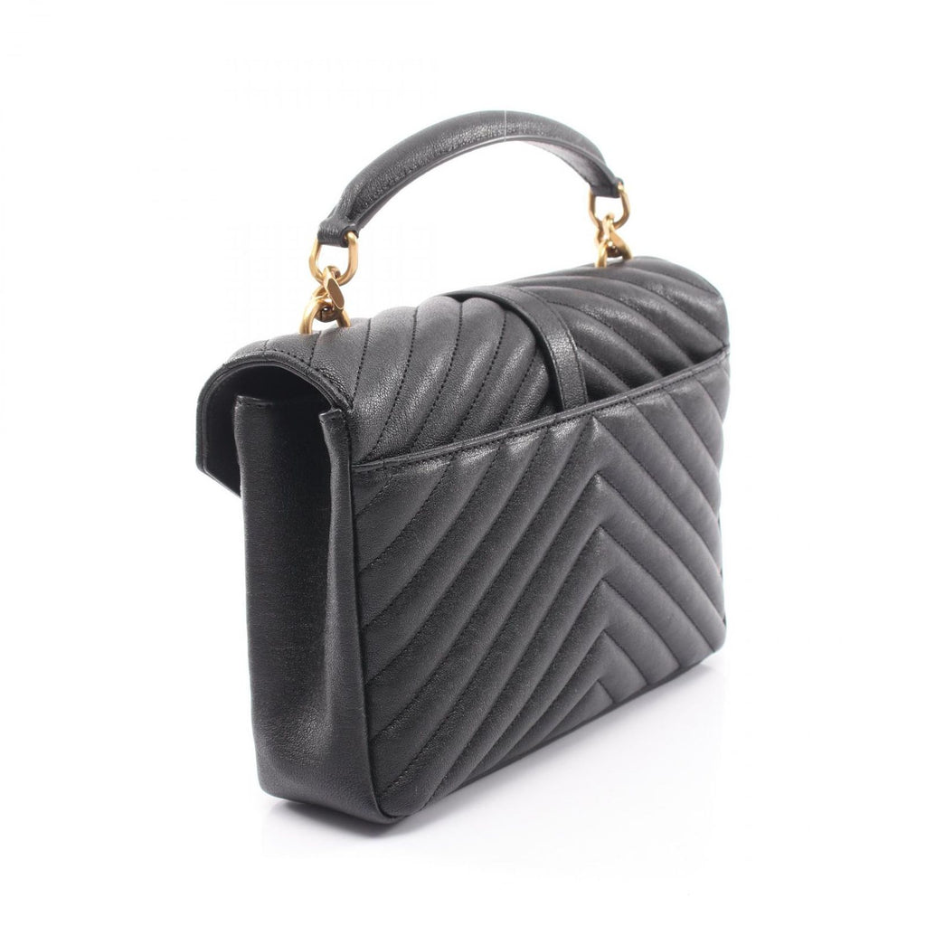 Saint Laurent Paris Handbag Carre 2-Way Black Leather — view 2