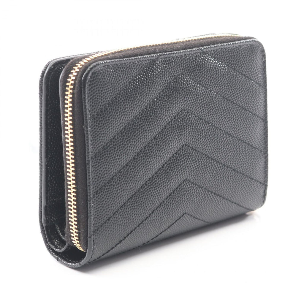 Saint Laurent Paris Bifold Wallet Monogram Black Leather — view 2