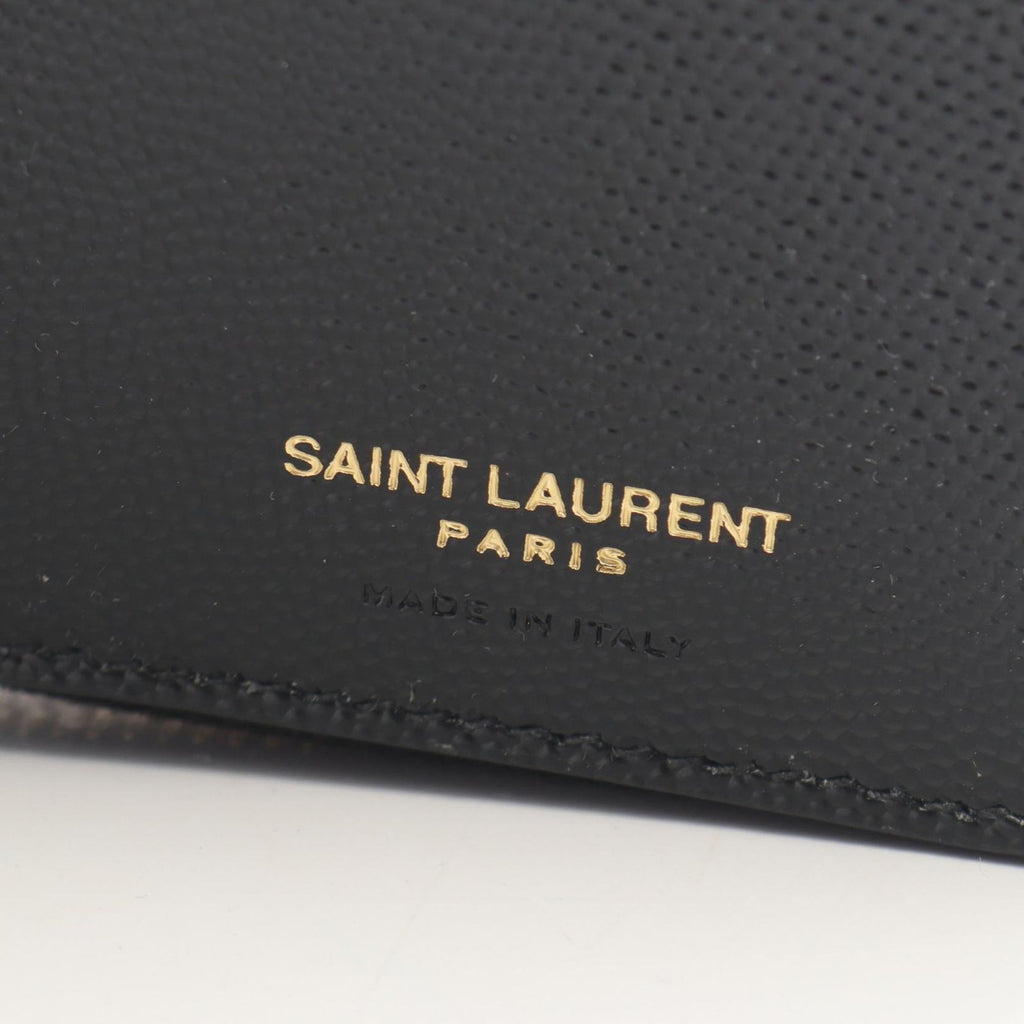 Saint Laurent Paris Bifold Wallet Monogram Black Leather — view 5