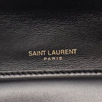 Saint Laurent Paris Trifold Wallet Cassandra Multi Fold Black Leather — view 6