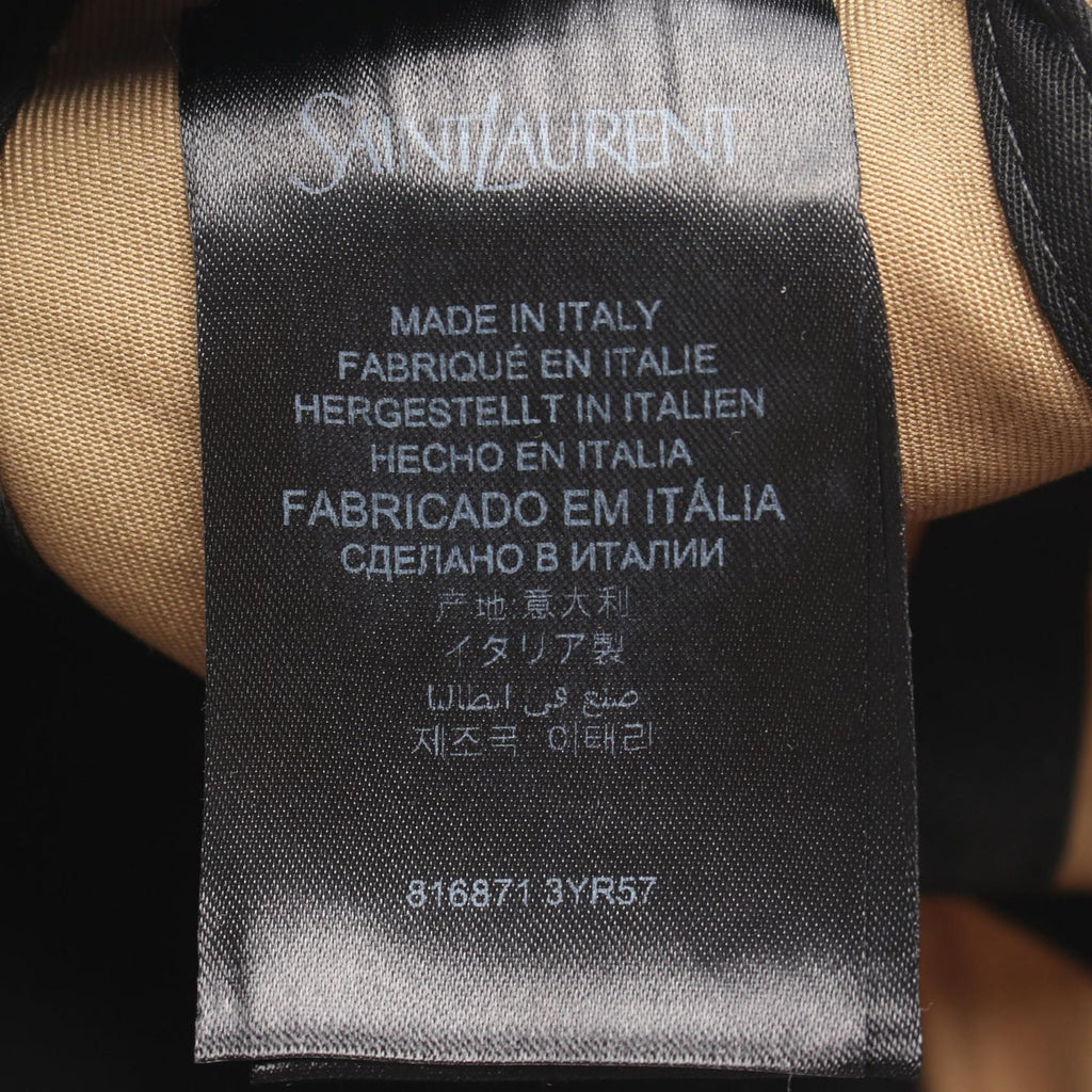Saint Laurent Paris Cap Varsity Sand Cap — view 5