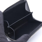 Prada Coin Case Saffiano Triang Card Black Leather — view 3
