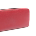 Hermes Round Wallet Azappu Long Silk in Long Rouge Grena Leather Azap — view 9