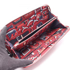 Hermes Round Wallet Azappu Long Silk in Long Rouge Grena Leather Azap — view 3