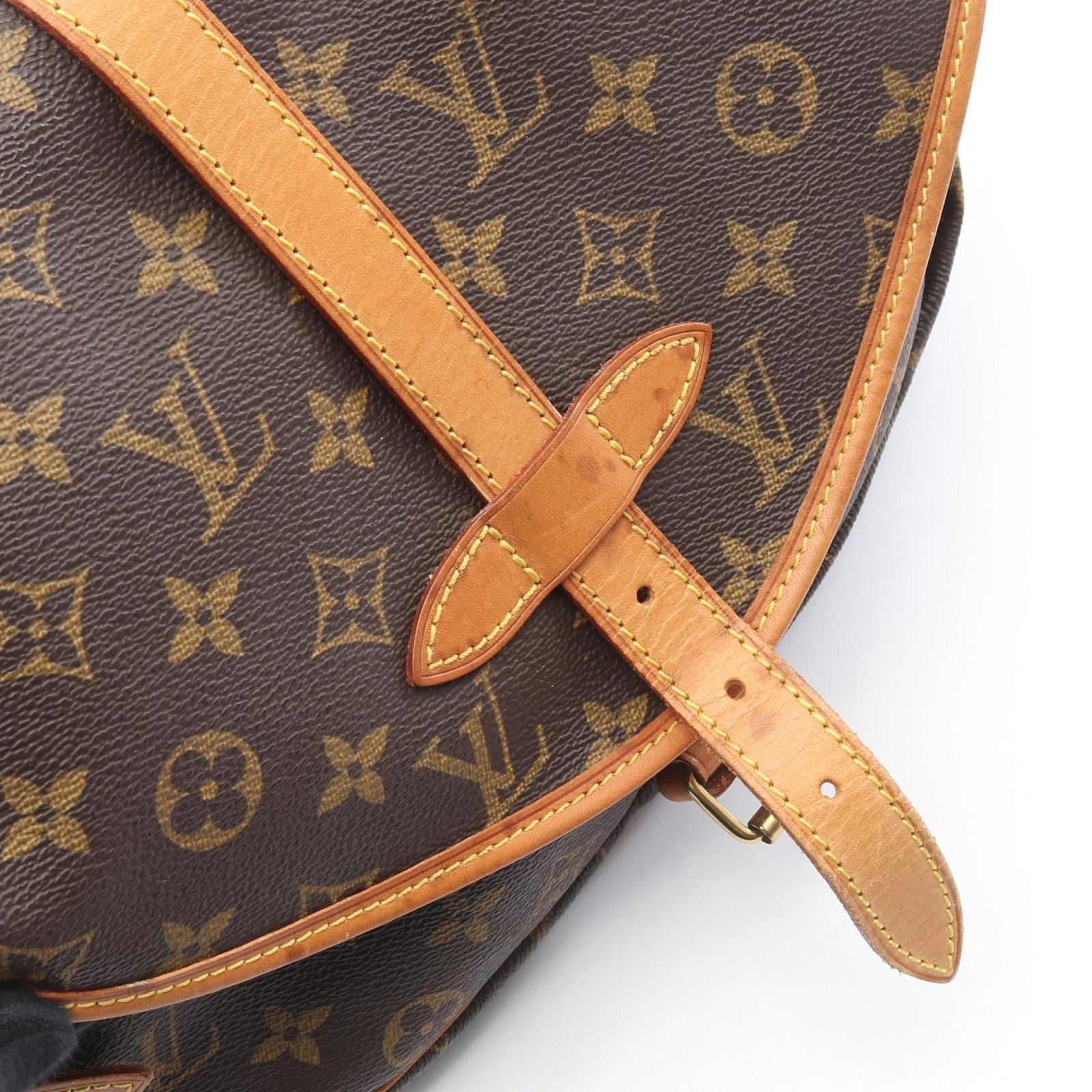 Louis Vuitton Shoulder Bag Saumur 30 Canvas Leather — view 9