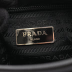 Prada Shoulder Bag Black Nylon Saffiano Leather — view 4