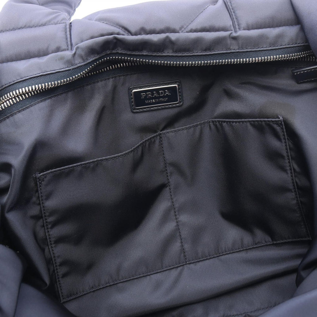 Prada Tote Re-Nylon Navy Nylon Padded — view 8