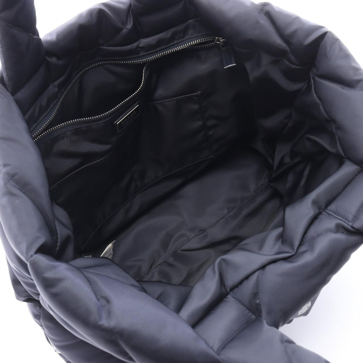 Prada Tote Re-Nylon Navy Nylon Padded — view 3