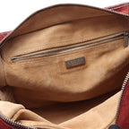 Loewe Handbag Amazona Wine Red Suede Leather — view 9