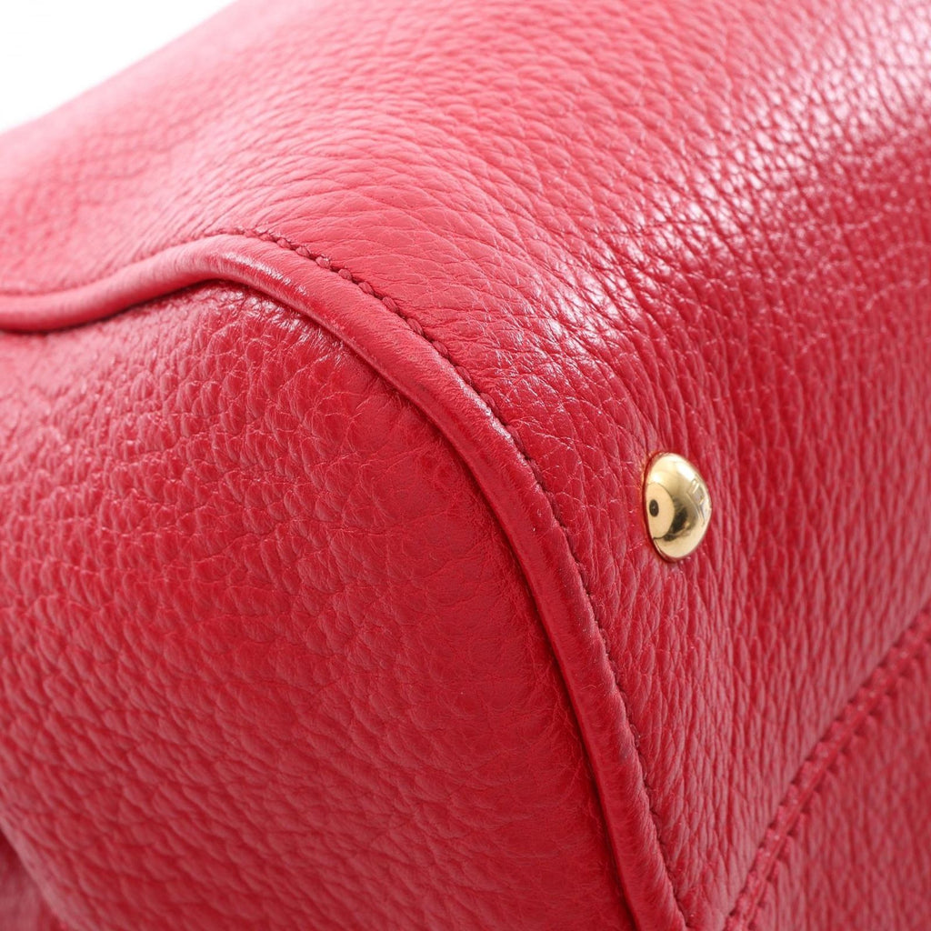 Fendi Handbag Chameleon 2-Way Red Leather — view 6