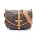 Louis Vuitton Shoulder Bag Saumur 30 Canvas Leather