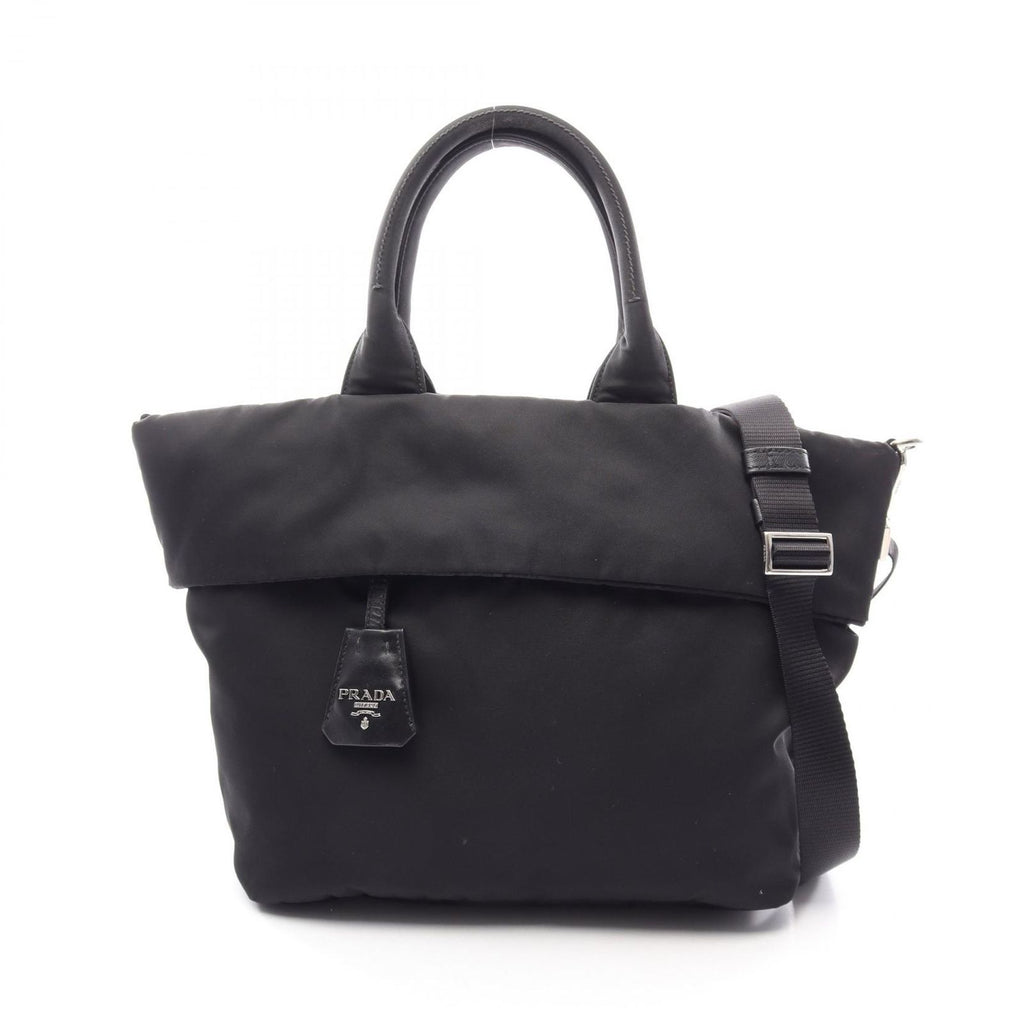 Prada Handbag Reversible 2-Way Black Nylon