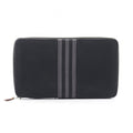 Hermes Round Wallet Fourre Tout Purse GM Black Canvas