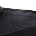 Hermes Round Wallet Fourre Tout Purse GM Black Canvas — view 6