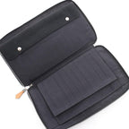 Hermes Round Wallet Fourre Tout Purse GM Black Canvas — view 3