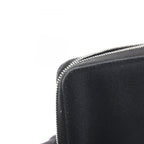 Hermes Round Wallet Fourre Tout Purse GM Black Canvas — view 8