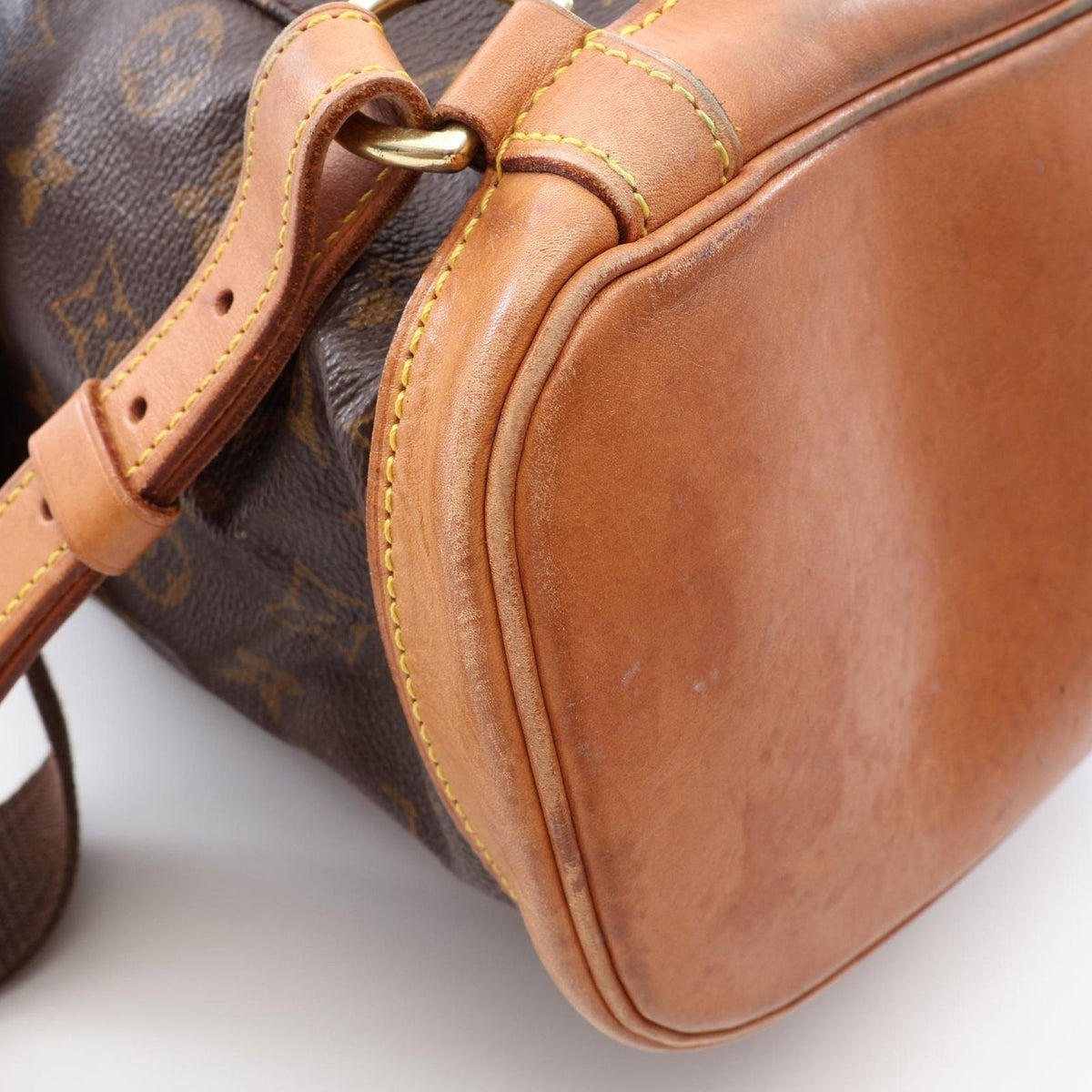 Louis Vuitton Backpack Montsouris GM Canvas Leather — view 8