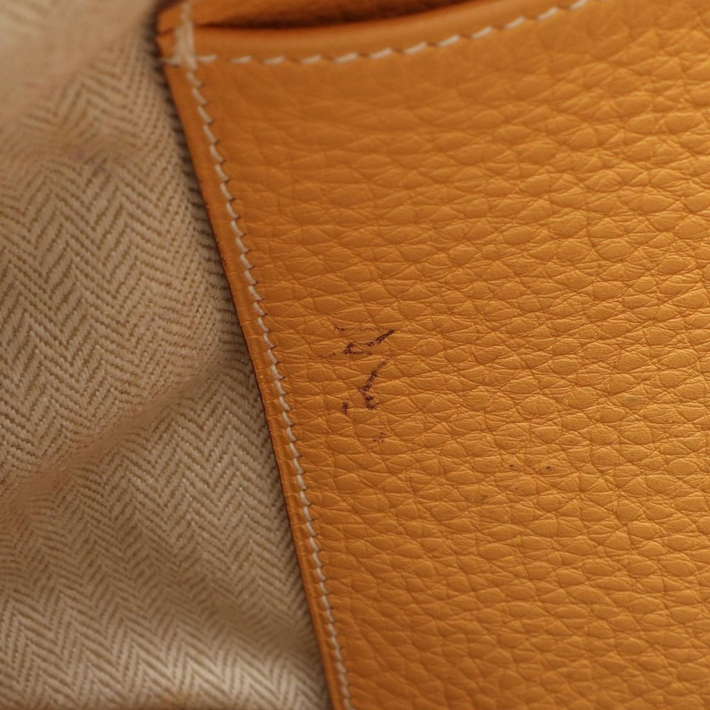 Hermes Shoulder Bag Trim 35 Saffron Leather — view 7