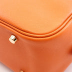 Hermes Handbag Plume 28 Orange Leather — view 6