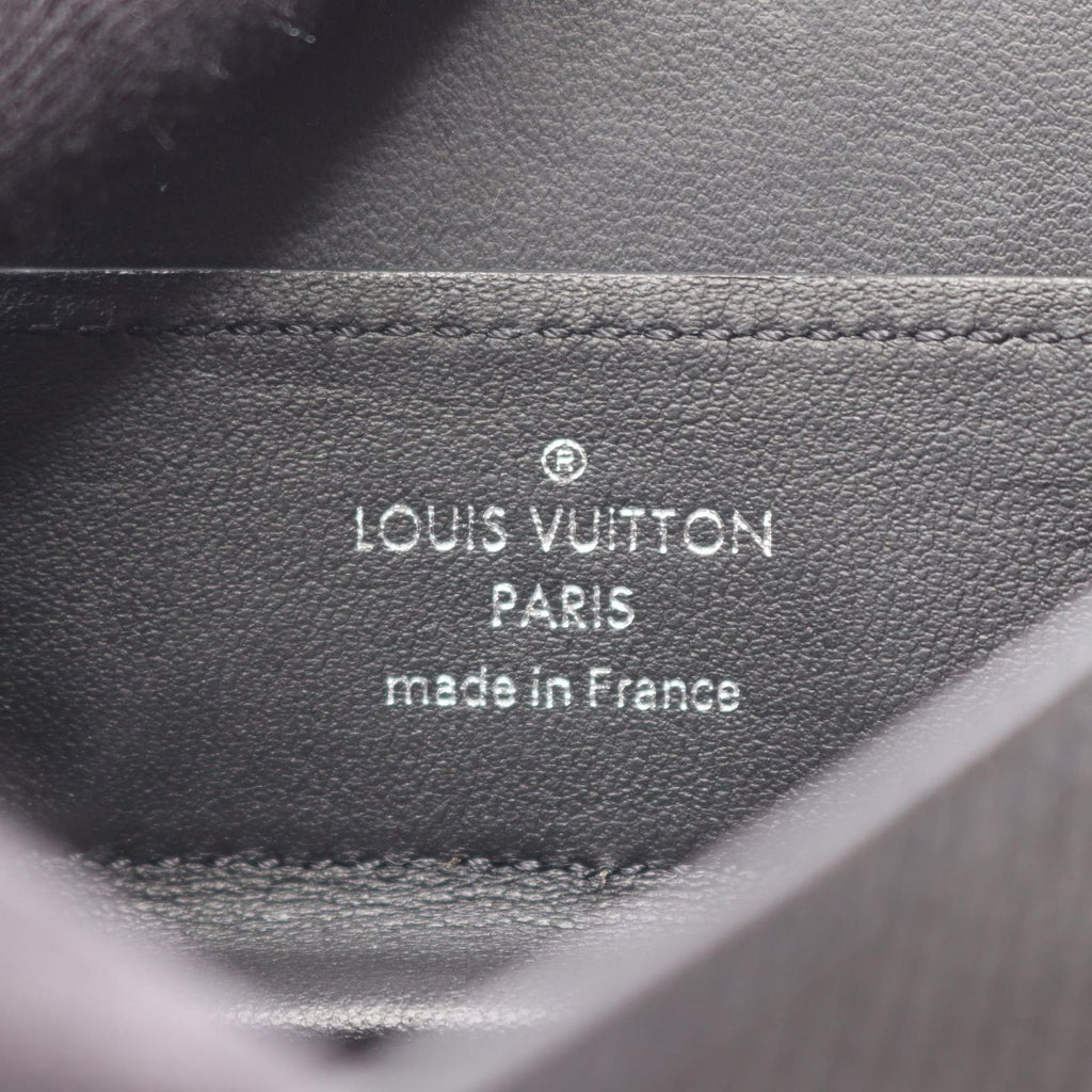 Louis Vuitton Coin Case Taiga Ardoise Noir Leather Pass — view 4