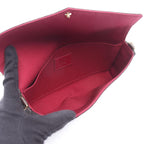 Louis Vuitton Shoulder Bag Pochette Monogram Fuchsia Canvas Leather Felicie — view 3