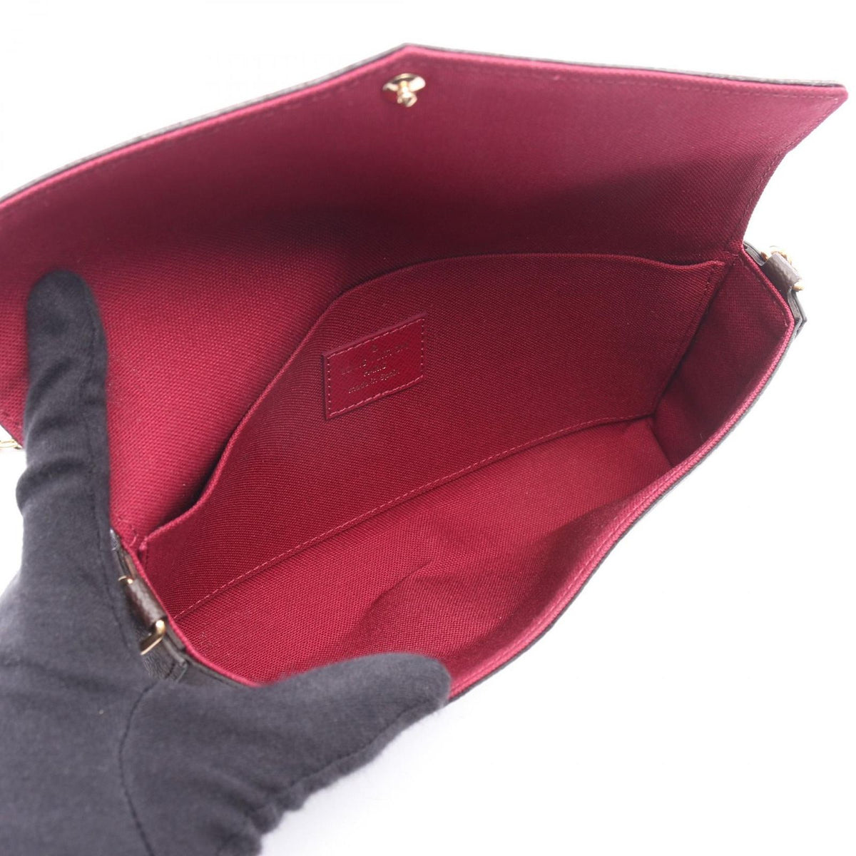 Louis Vuitton Shoulder Bag Pochette Monogram Fuchsia Canvas Leather Felicie — view 3