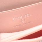 Chanel Round Wallet Quilted CC Logo Star Baby Pink Leather Coco Compact — view 4